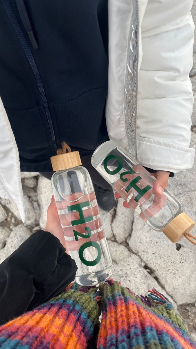 Eco Friendly Glass Water Bottle With bamboo cap