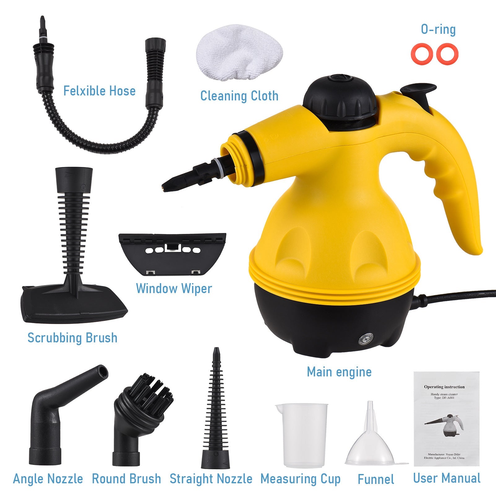 Handheld Steam Cleaner Machine with Multi Attachments – High Pressure Cleaning Steamer