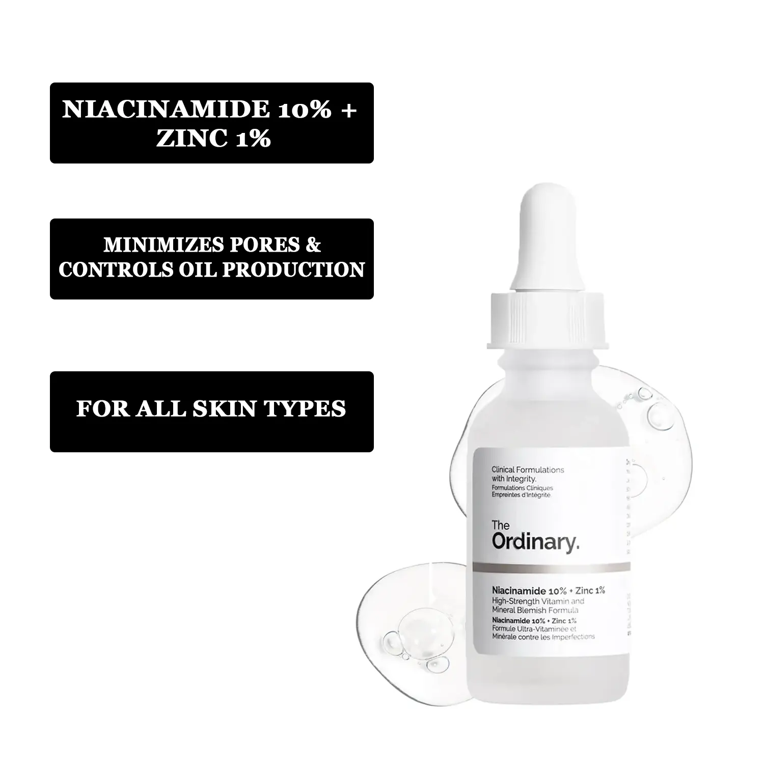 he Ordinary Niacinamide Serum 10% + Zinc 1% Supersize Serum [Buy 1 Get 1 Free] | Best Quality Serum 30ML