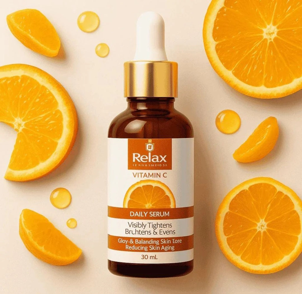 Relax Vitamin C Daily Serum 30ml – Skin Brightening, Dark Spot Reduction & Anti-Aging Glow Booster