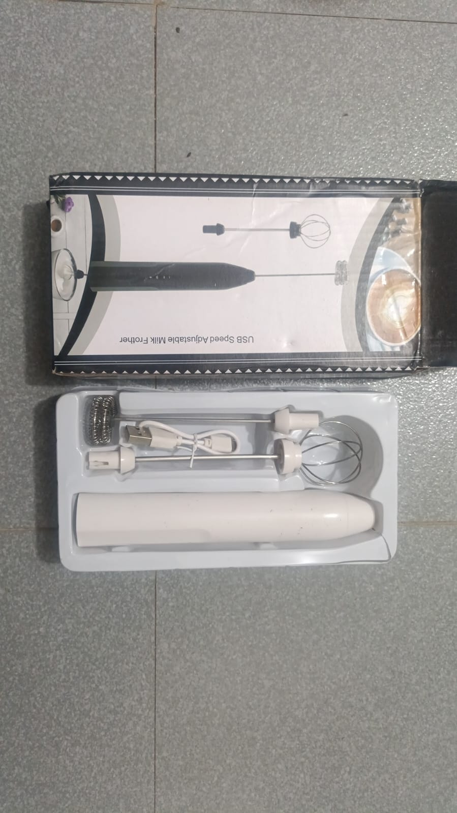 2-in-1 Rechargeable Coffee Beater & Electric Milk Frother – Smooth Mixing