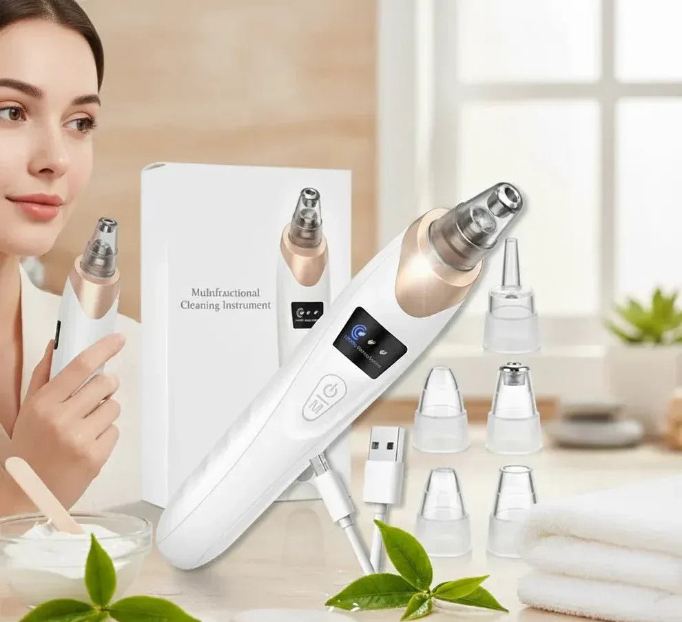 Electric Blackhead Remover | Vacuum Acne & Pore Cleaner | 5 Heads Suction Machin