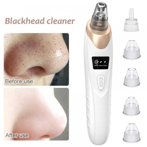 Electric Blackhead Remover | Vacuum Acne & Pore Cleaner | 5 Heads Suction Machin
