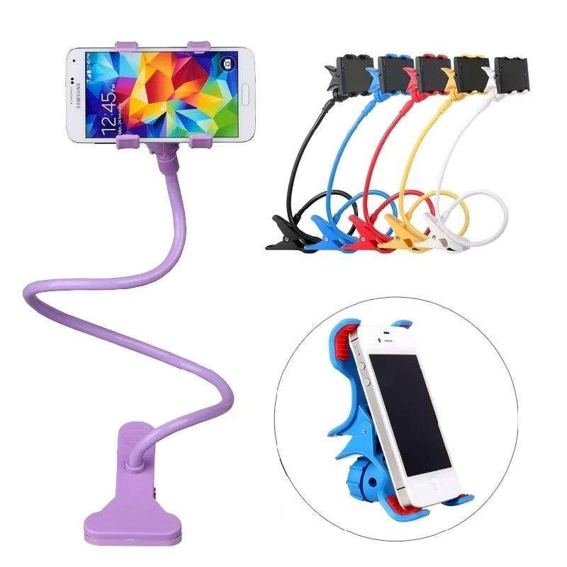 Flexible Snake Mobile Stand – Adjustable Lazy Phone Holder for Desk, Bed & Table | Random Color