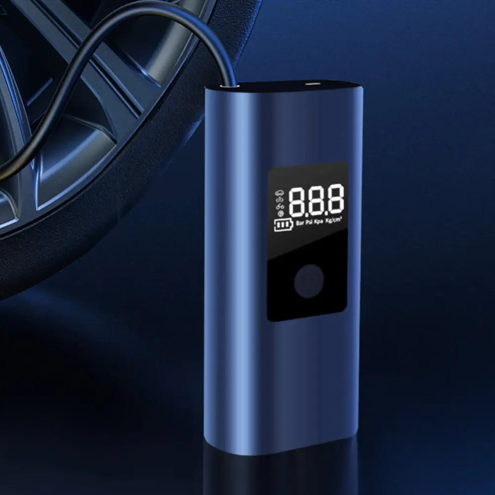 2in1 Wireless Car Air Compressor Rechargeable Portable Air Pump For Car Motorcycle Bike