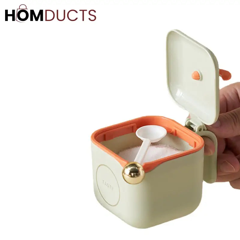 3-Piece Modern Spice Jar Set with Tray & Spoons – Airtight Containers for Kitchen Storage