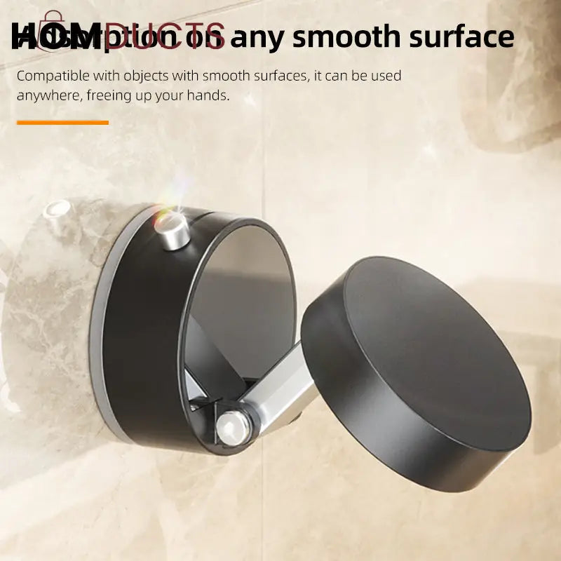 360° Magnetic Phone Holder with Auto-Tracking Rotation – Strong Magnetic Suction Mount for Desk & Tabletop Use