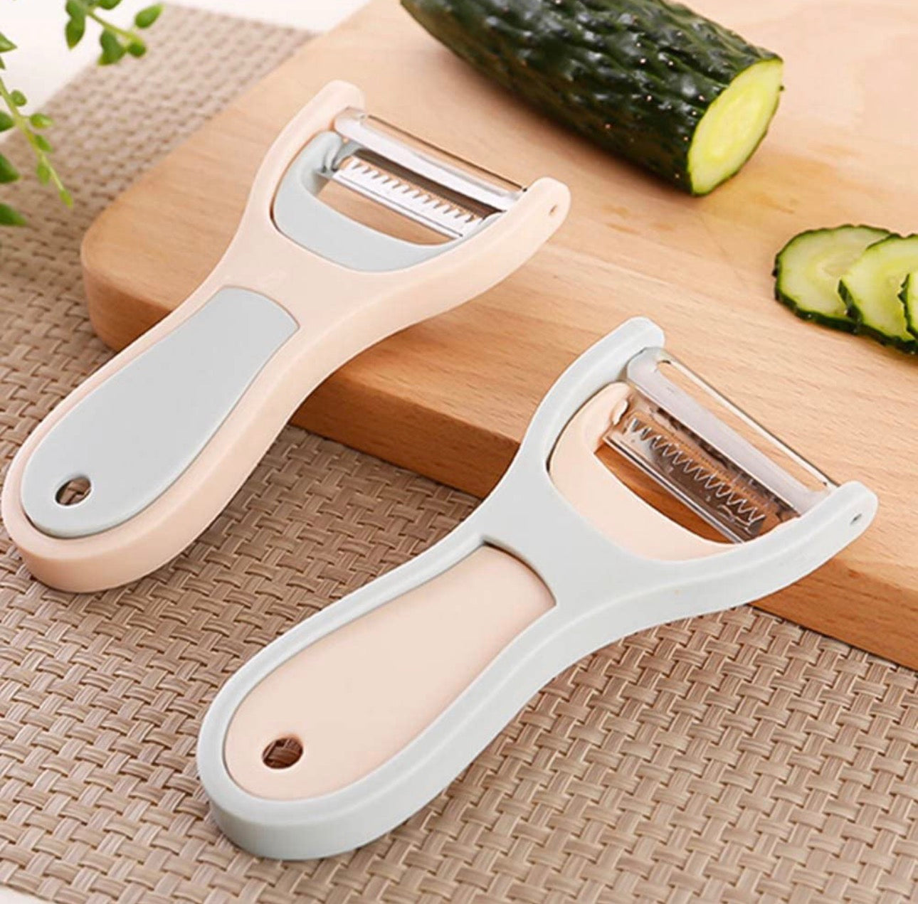 Luxury Multifunctional Fruit & Vegetable Peeler – Premium Kitchen Tool (2pcs Set)