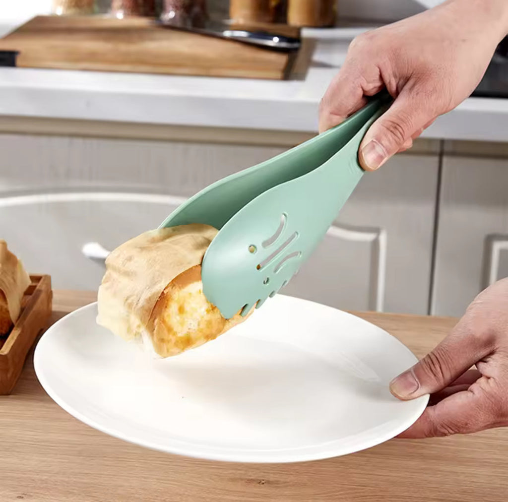 Multi-Purpose 2-in-1 Kitchen Tong & Spatula – Heat Resistant, Non-Stick, Food Serving Tool
