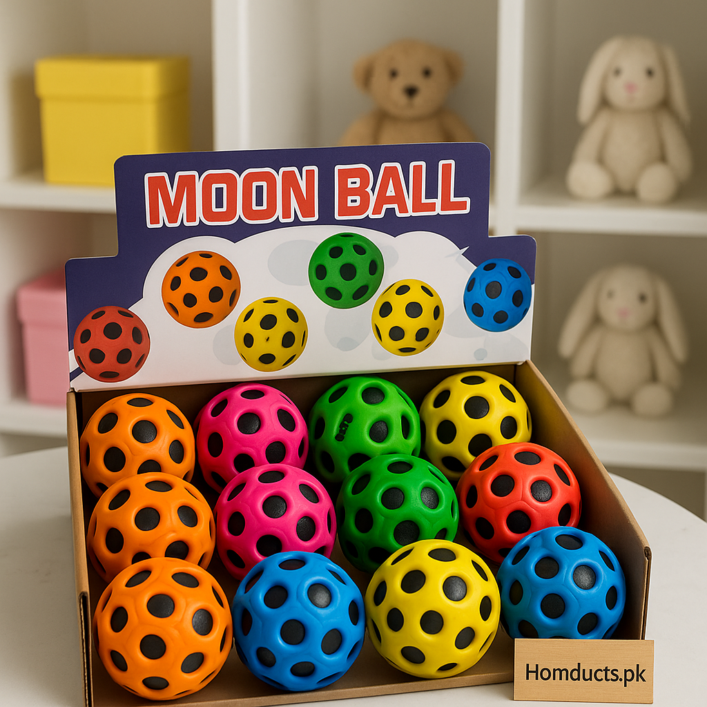 Viral Moon Ball – High Bounce Stress Relief Toy for Kids (1 Pc)