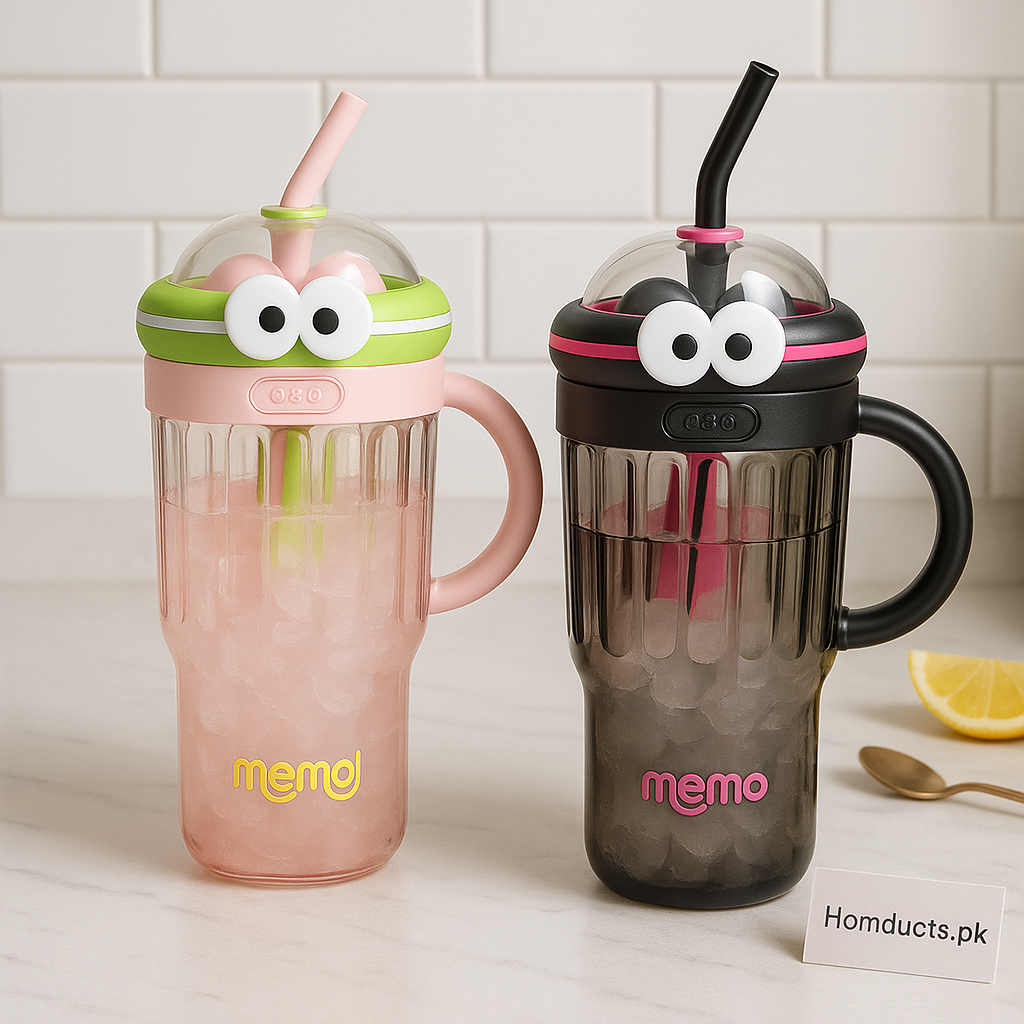 Cartoon Character Mega Tumbler With Straw & Handle – 1280ml | Cute Jumbo Drinking Cup for Kids & Adults | Homducts.pk