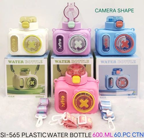 Astro Camera-Shaped Water Bottle with Strap – Premium Kids’ Tumbler