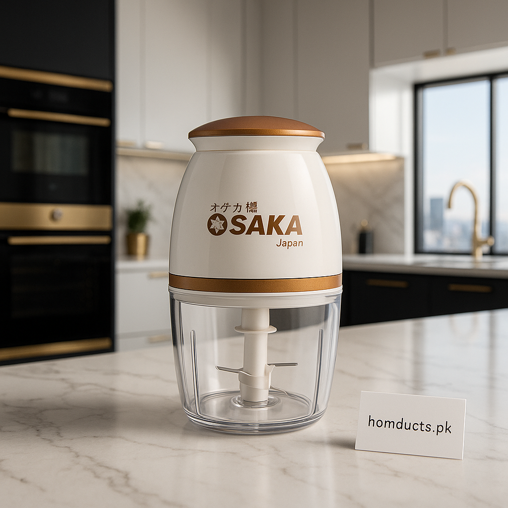 OSAKA Japan Electric Food Chopper FP126-P – Premium Compact Vegetable & Meat Grinder