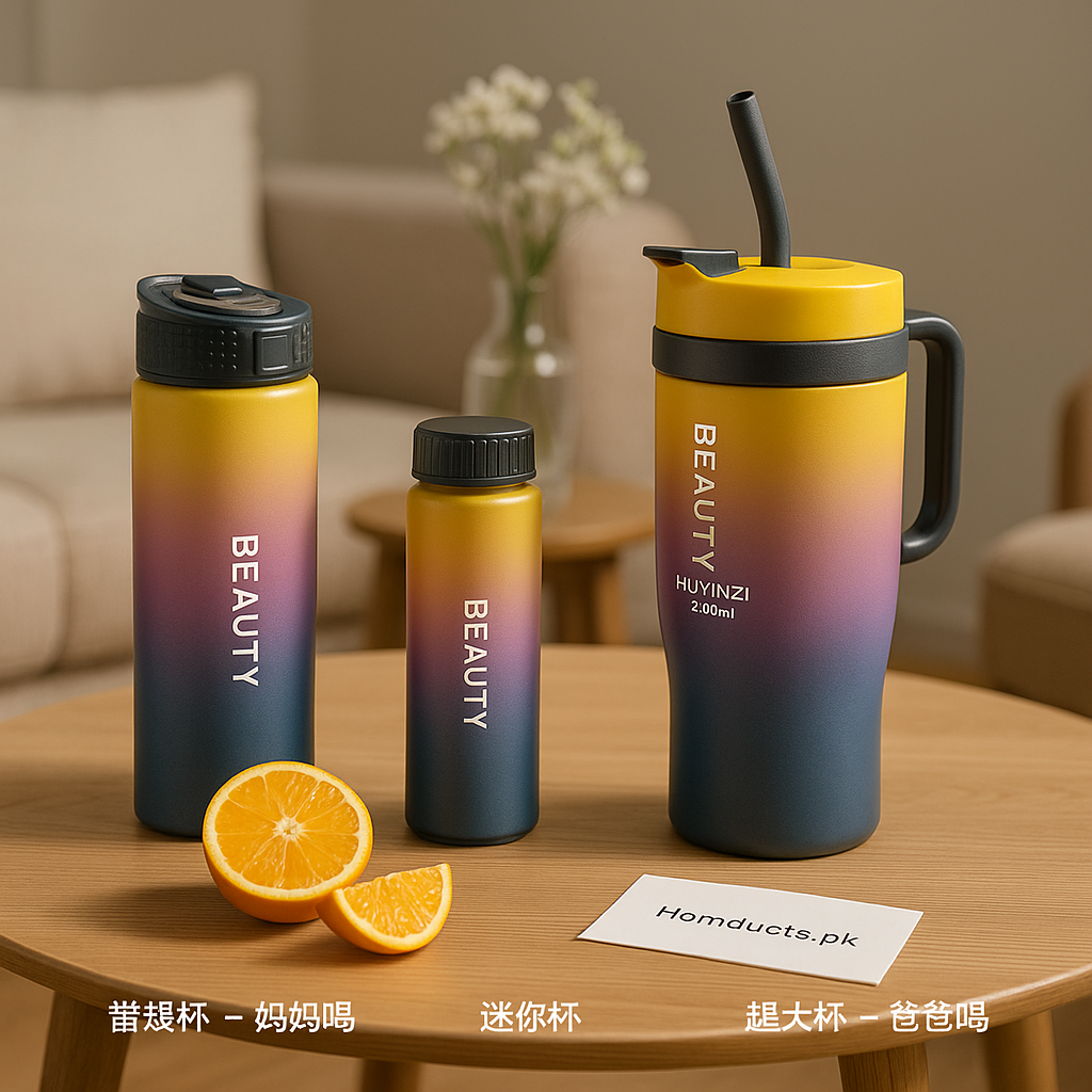 3pcs Gradient Water Bottle Set