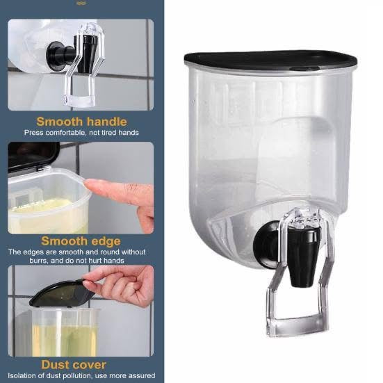 Wall-Mounted Oil Dispenser for Kitchen – Transparent Soy Sauce & Cooking Oil Container