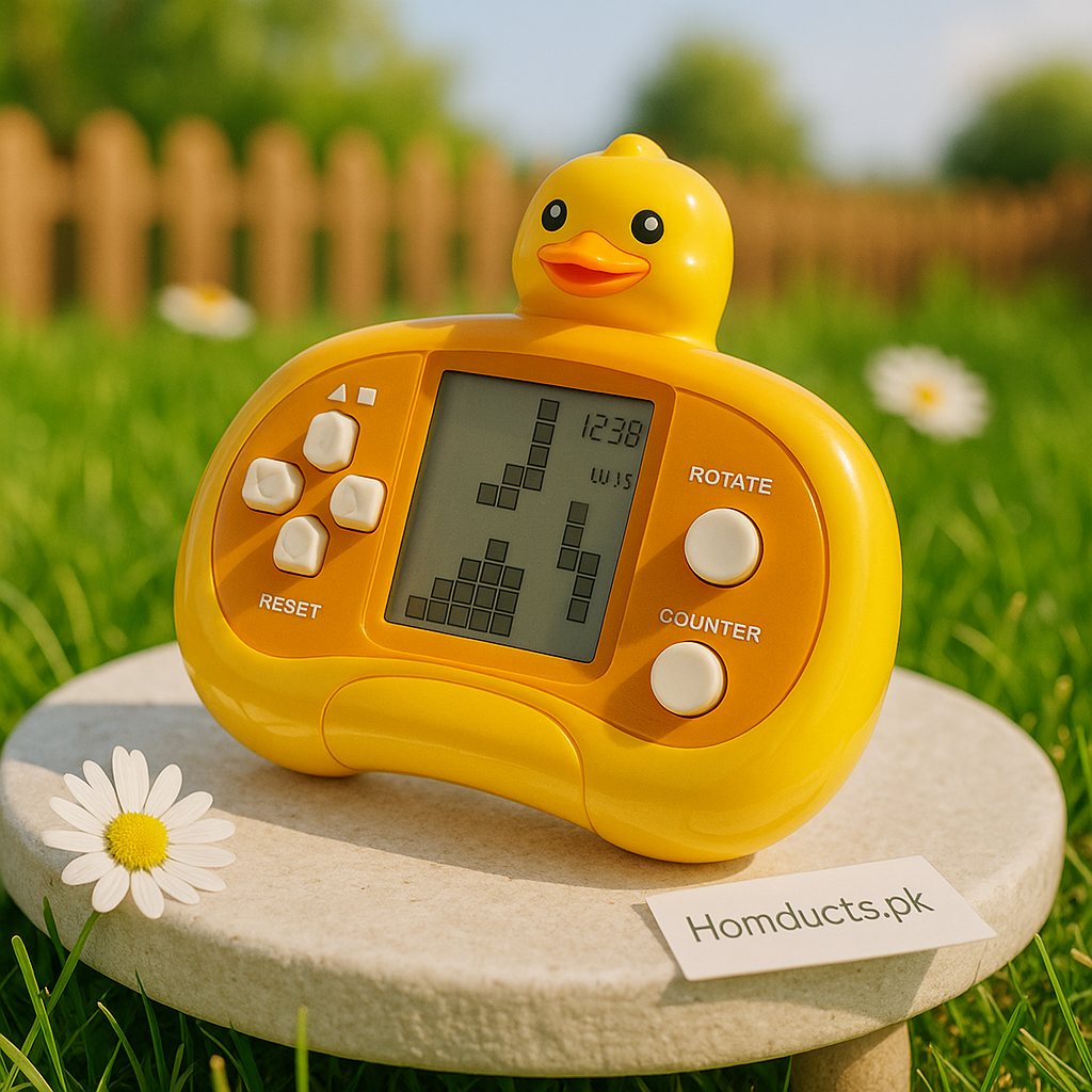 Homducts Cute Animal Handheld Game Console – LCD Retro Game for Kids