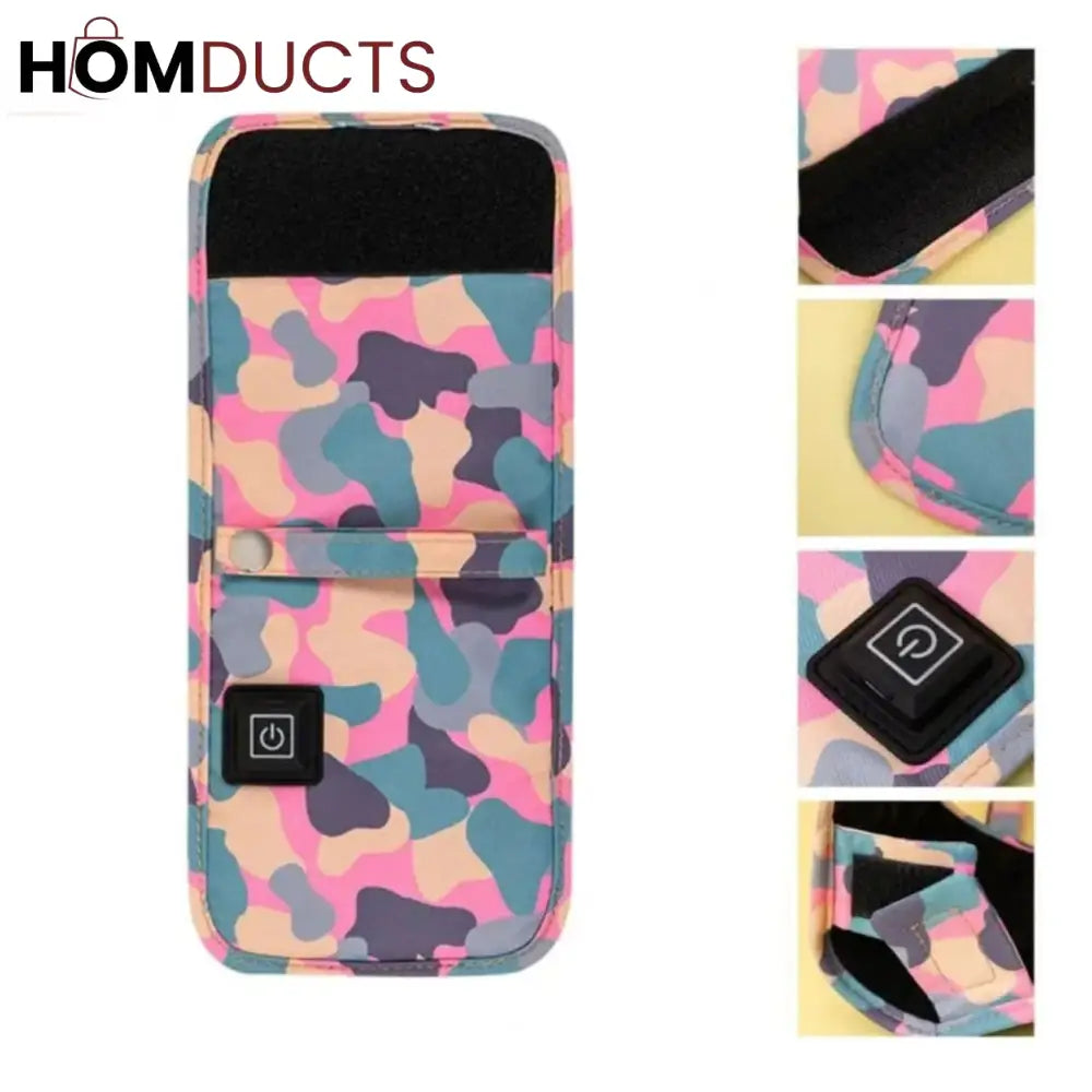 CamoGlow Portable USB Baby Bottle Warmer – Pastel Print