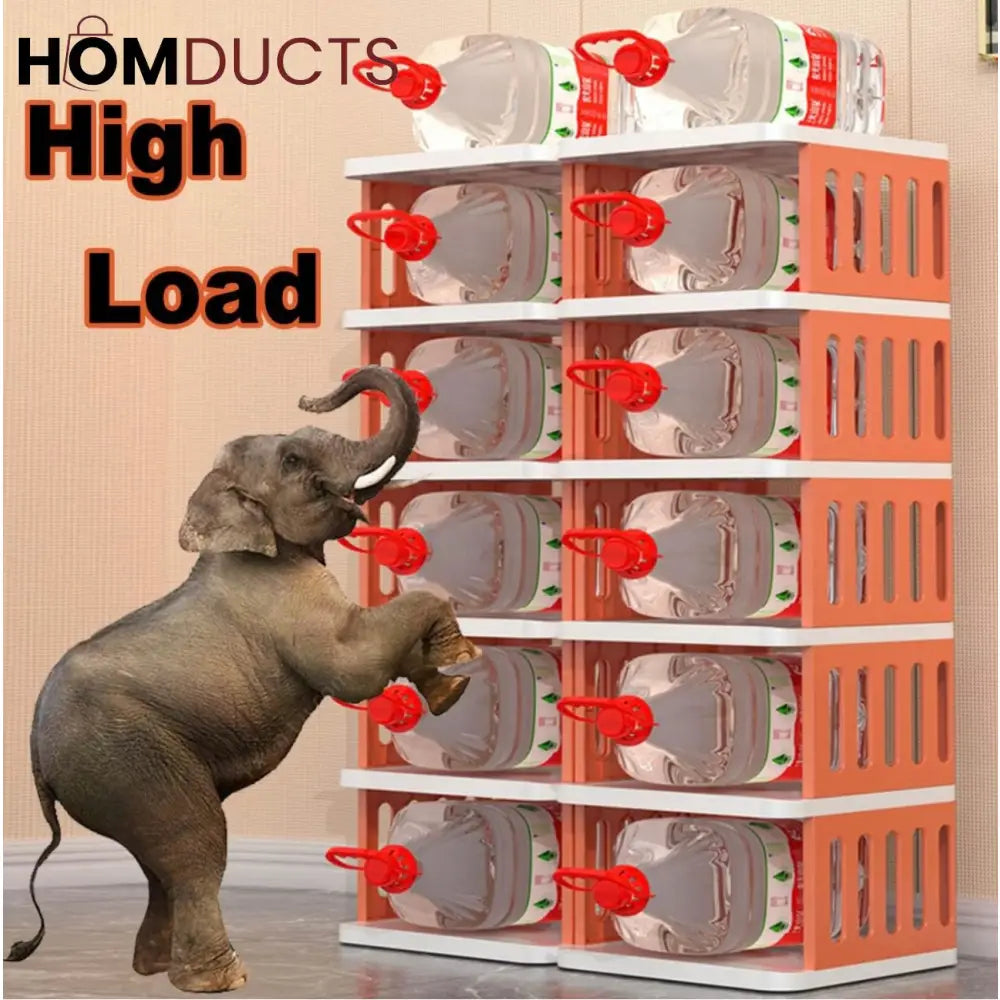 ColorBlock Luxe Modular Shoe Rack –5 Tier Stackable Storage Stand