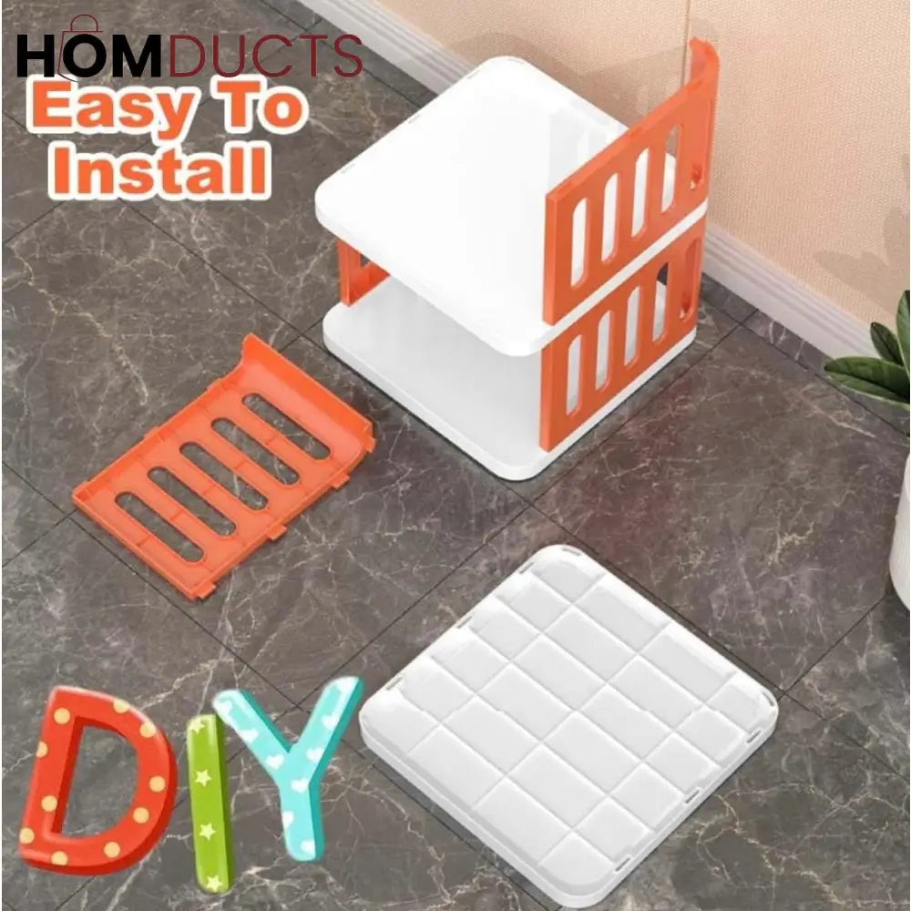 ColorBlock Luxe Modular Shoe Rack –5 Tier Stackable Storage Stand