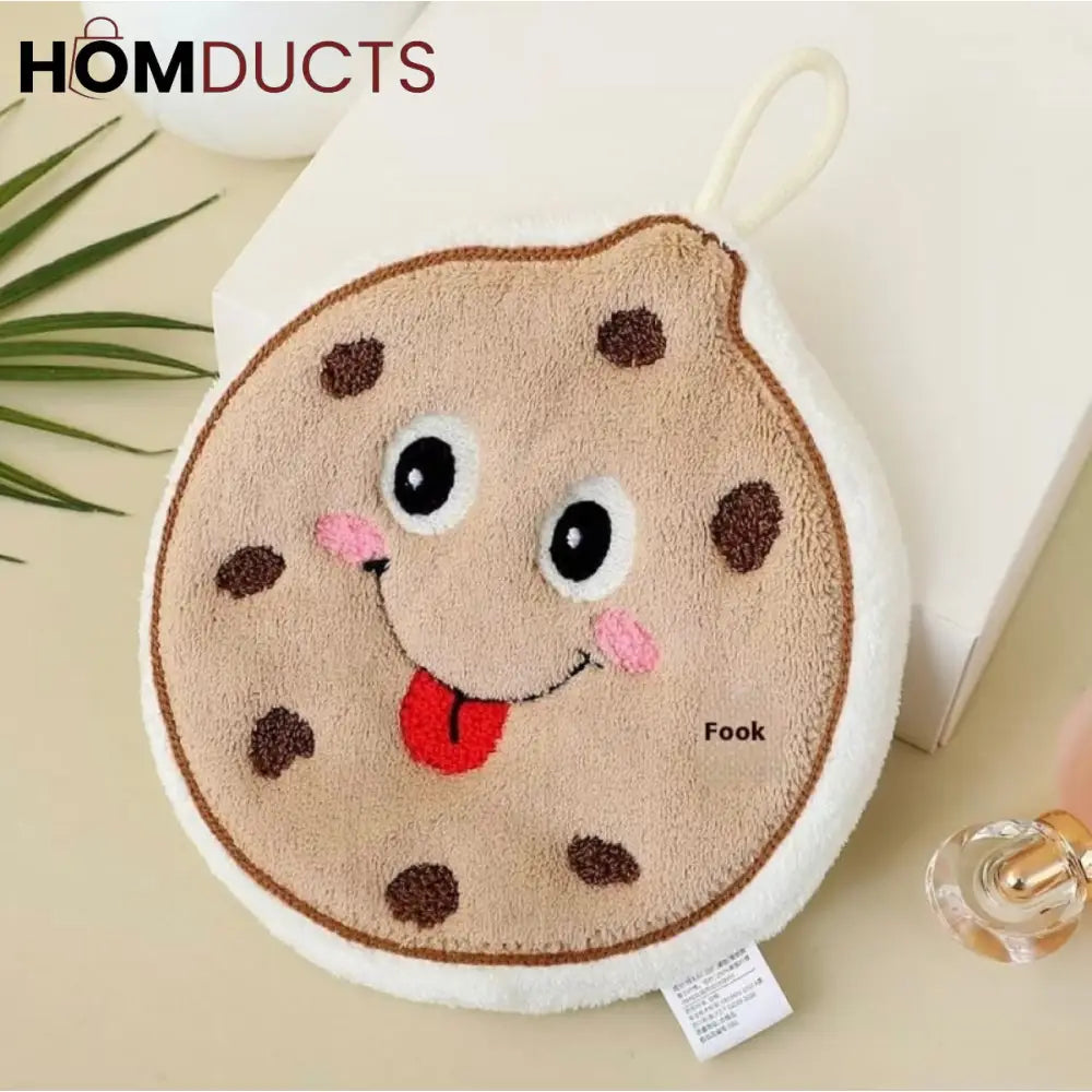Cute Cartoon Food-Themed Hanging Hand Towels