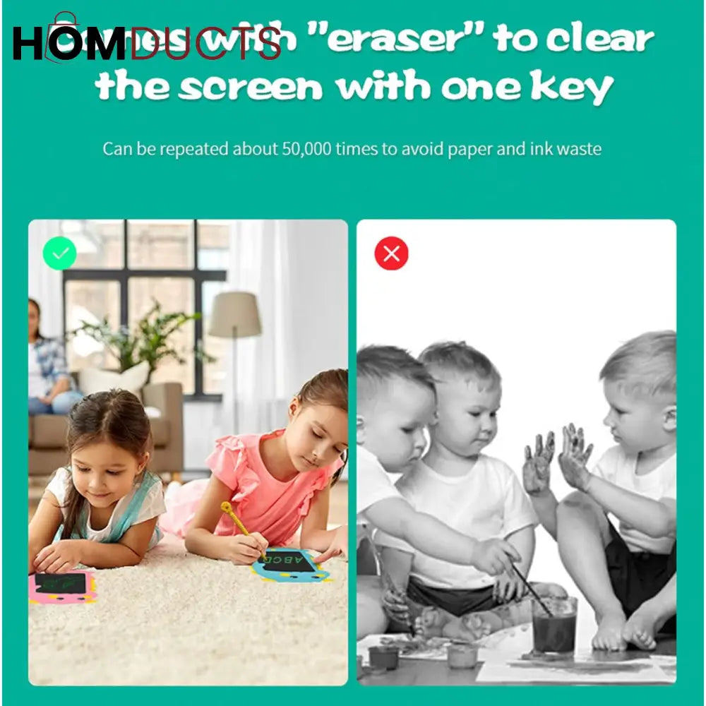 Cute Dragon LCD Writing Tablet – Eye Protection Digital Drawing & Learning Board for Kids