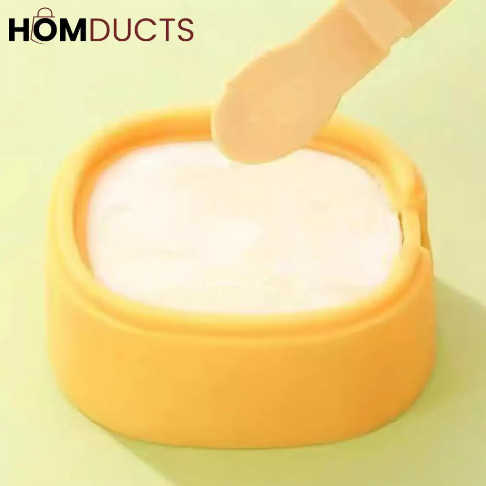 Ecoco Silicone Ice Lolly Molds with Sealing Lid – Fruit-Shaped Popsicle Maker for Homemade Frozen Treats 2pcs set