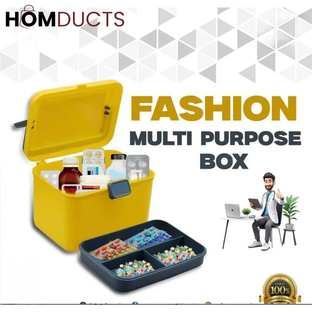 Fashion Multi-Purpose Storage Box – Durable & Spacious Organizer for Home, Kitchen, and Kids’ Essentials