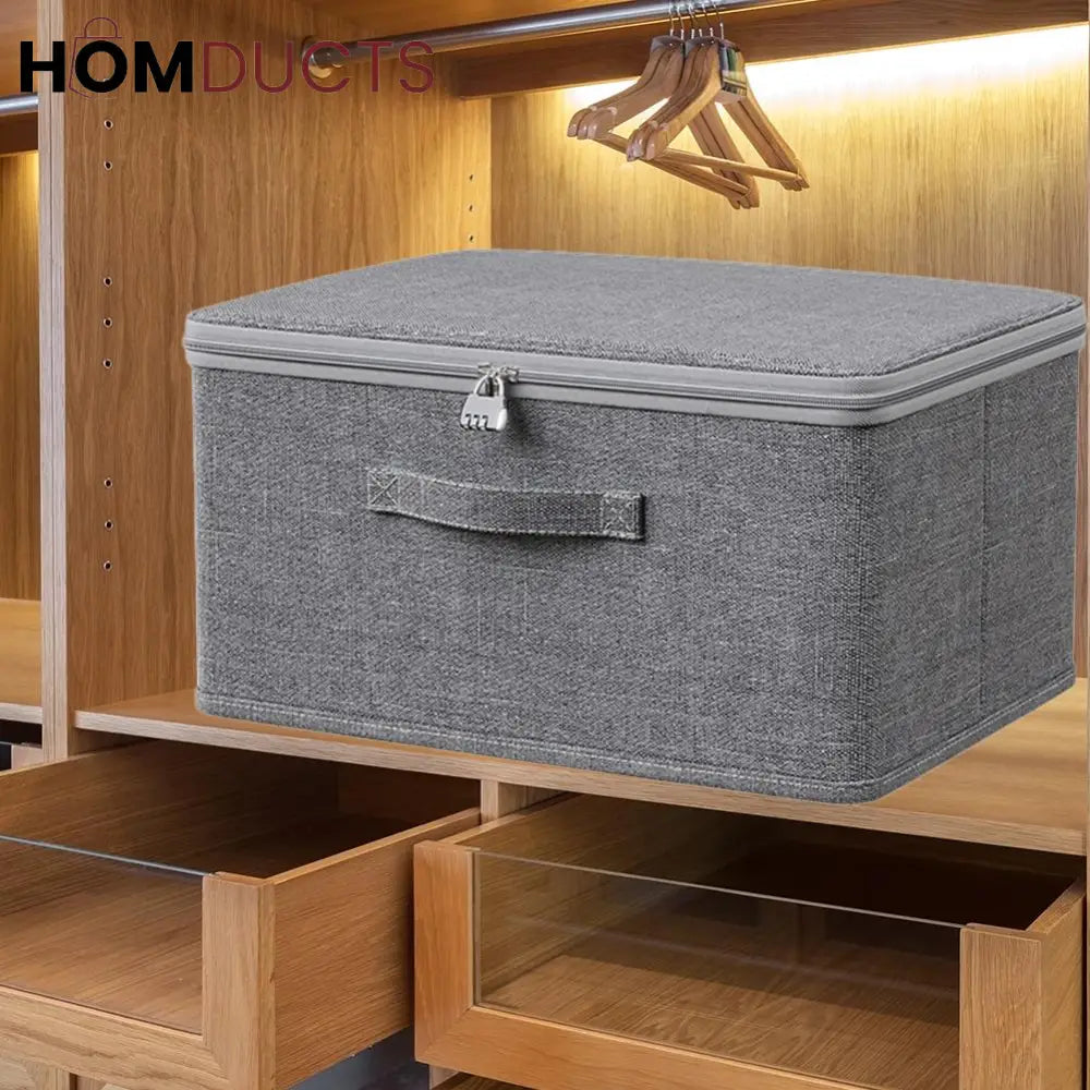 Foldable Fabric Storage Boxes with Zipper and Handles – Stackable Closet Organizer Bins for Clothes, Bedding & Household Items