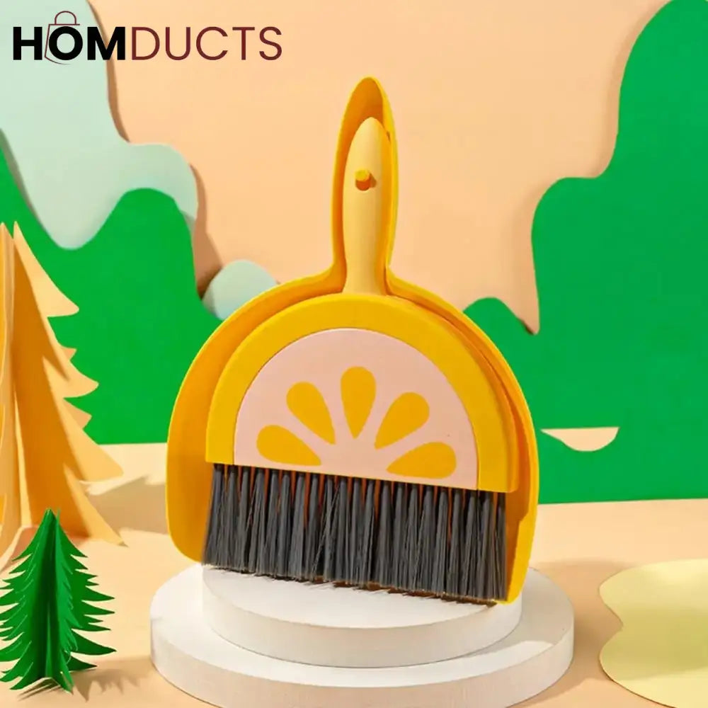 Fruit Style Mini Dustpan & Brush Set – Watermelon, Lemon & Kiwi Design