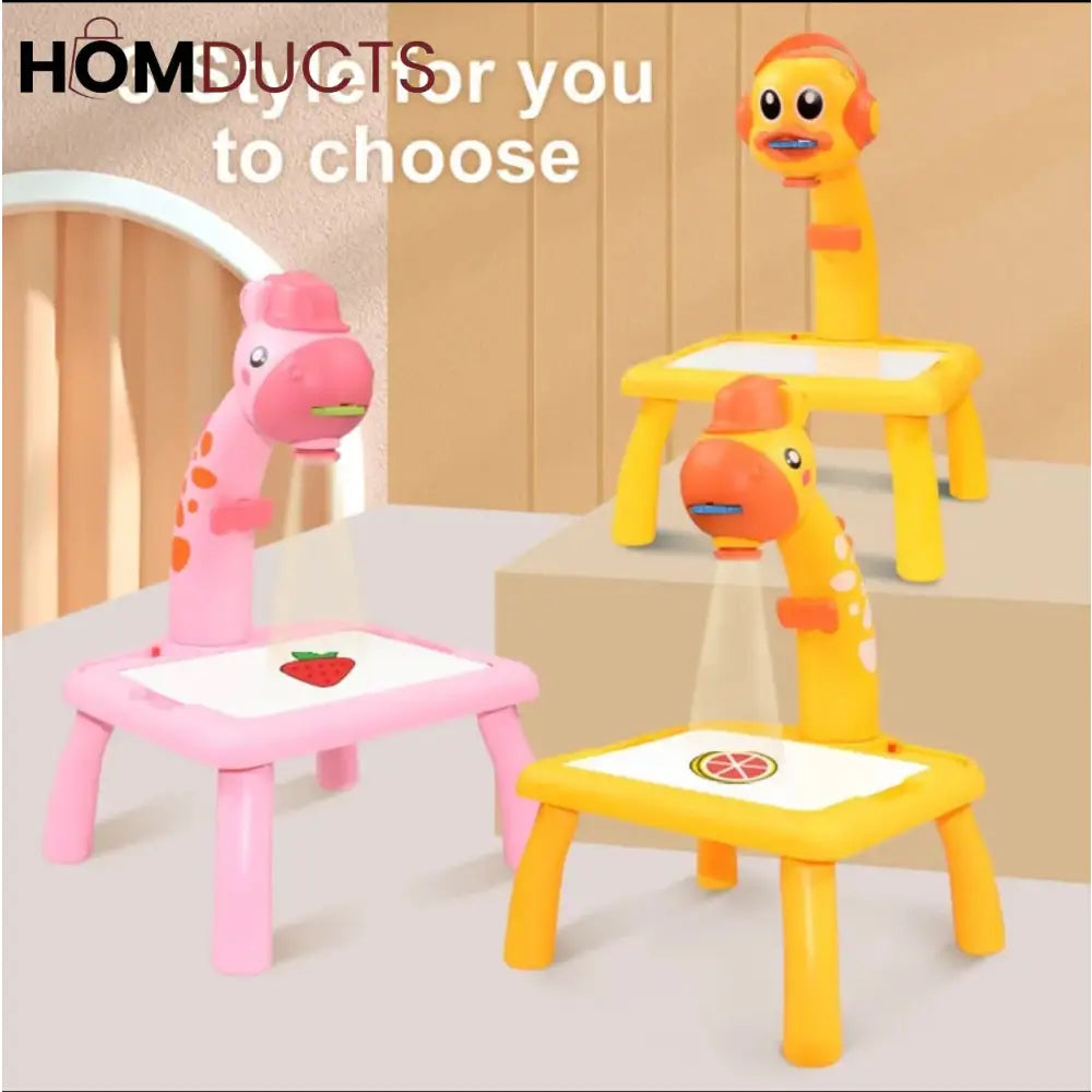 Giraffe Projector Drawing Table – Kids Creative Learning Toy