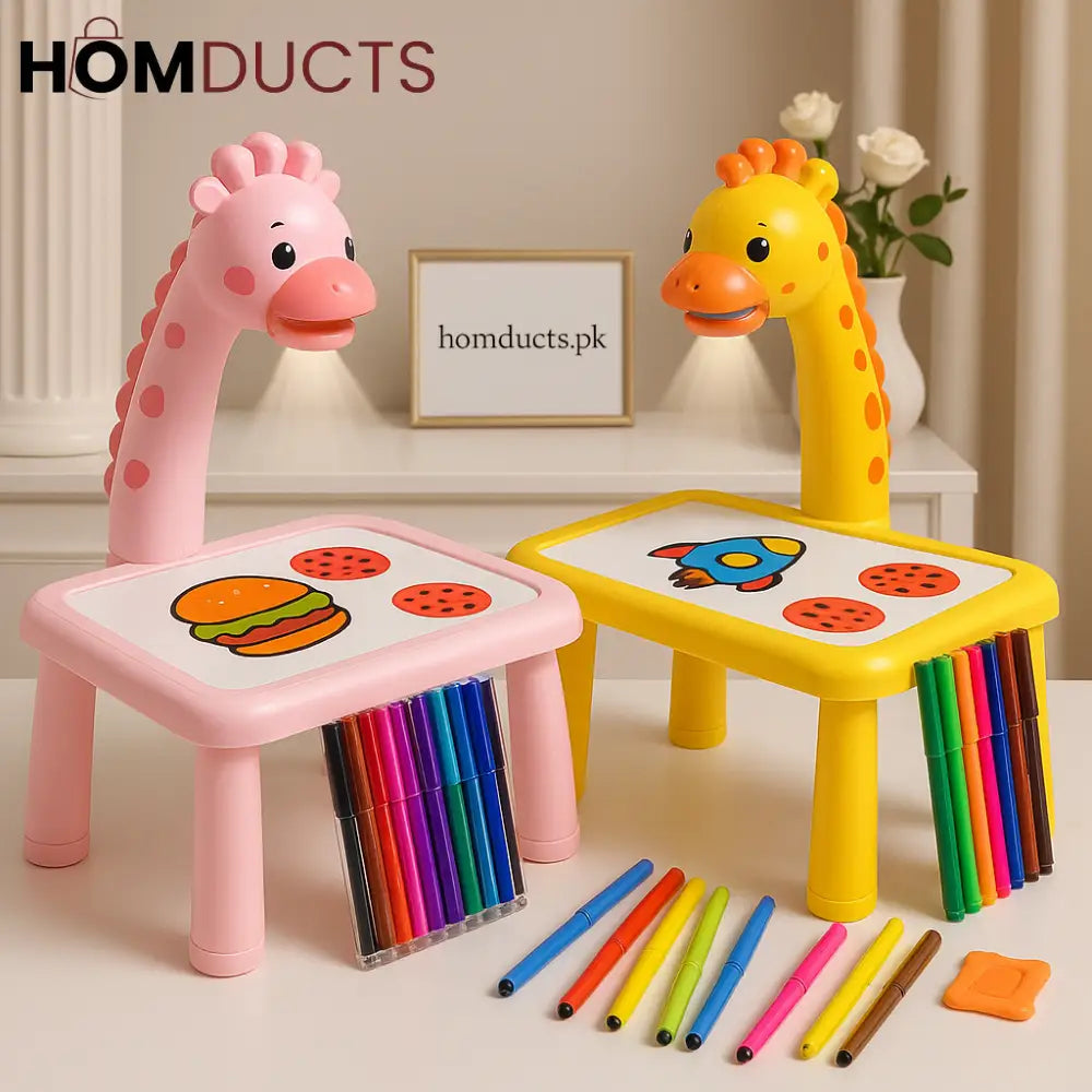 Giraffe Projector Drawing Table – Kids Creative Learning Toy