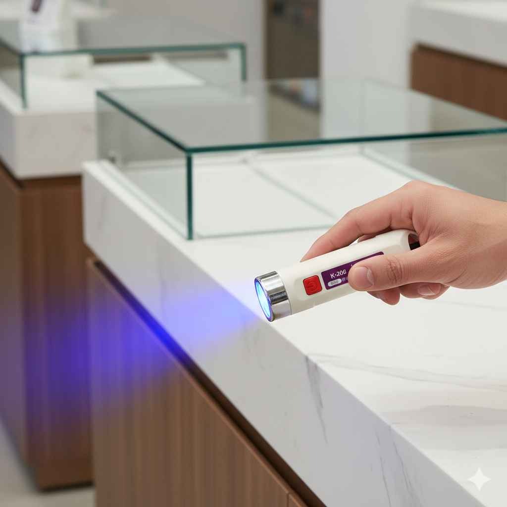 Handheld LED UV Money Detector – Portable Fake Currency Checker for Banknotes