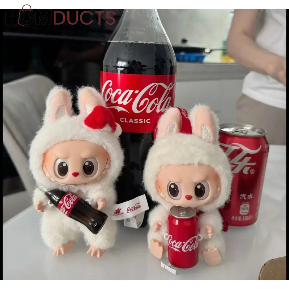 Labubu Coca-Cola Edition Plush Collectible Set – Bottle & Can Version