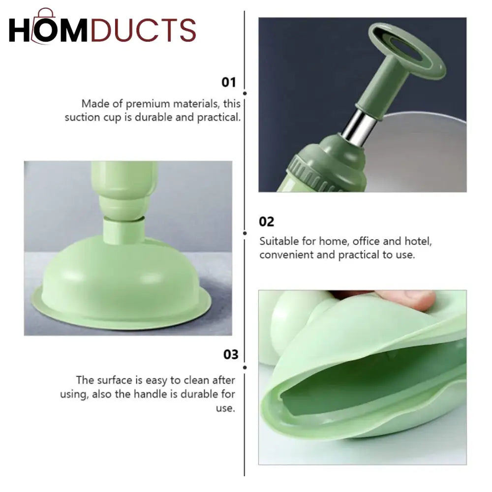 Luxury High-Pressure Toilet Plunger – Powerful Clog Remover for Easy Drain Cleaning