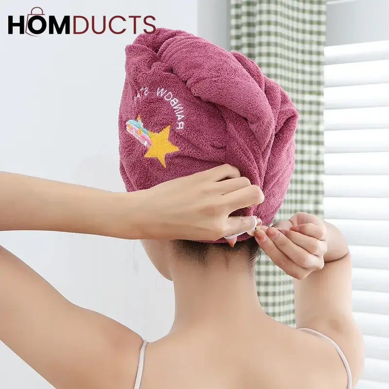 Microfiber Hair Drying Towel Wrap – Quick-Dry, Soft & Lightweight Turban for Women