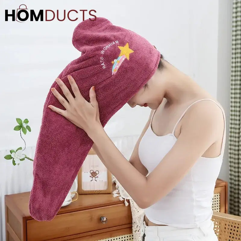 Microfiber Hair Drying Towel Wrap – Quick-Dry, Soft & Lightweight Turban for Women