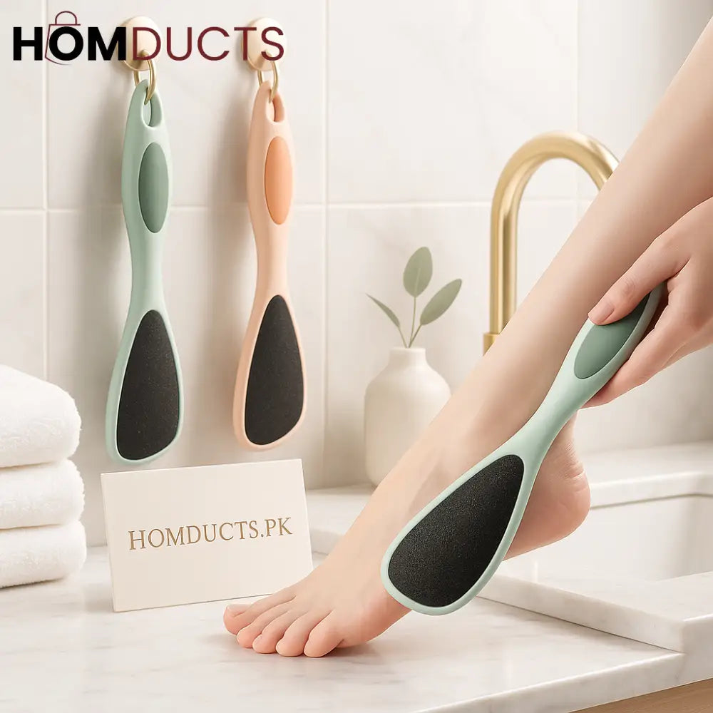 Premium Dual-Sided Foot Scrubber – Pedicure Callus Remover Tool