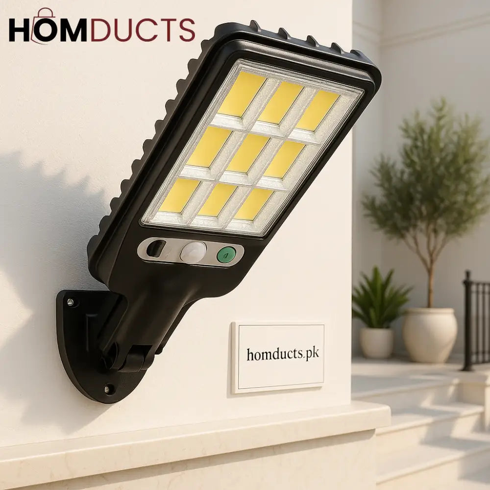 Premium Solar LED Wall Light with Motion Sensor & Remote Control – Waterproof Outdoor Security Lamp