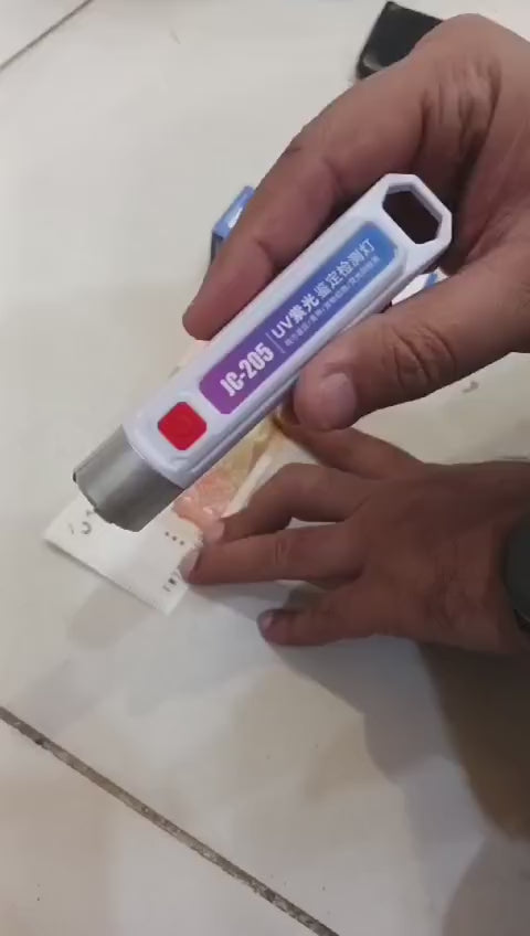 Handheld LED UV Money Detector – Portable Fake Currency Checker for Banknotes
