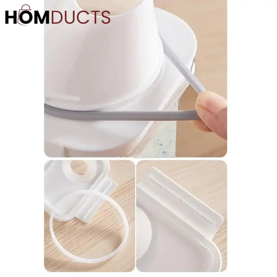 Smart Laundry Dispenser Set – Stackable Containers with Built-In precision Cup for Detergent & Softener